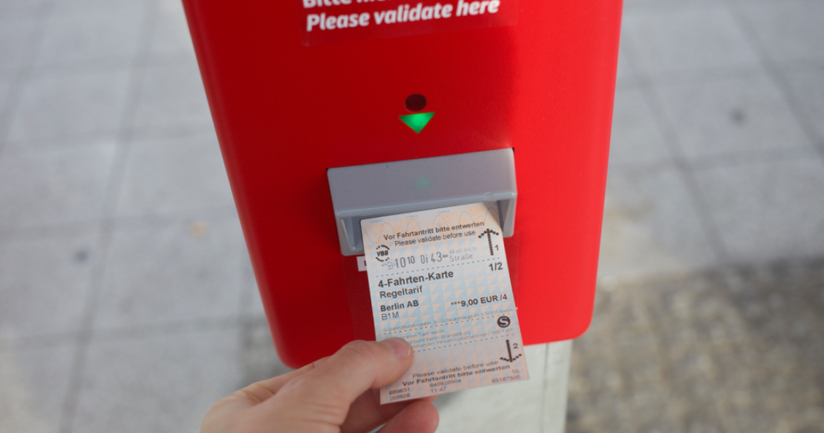 February 2024 14 Changes Affecting Expats In Germany   Validating German Transport Ticket 